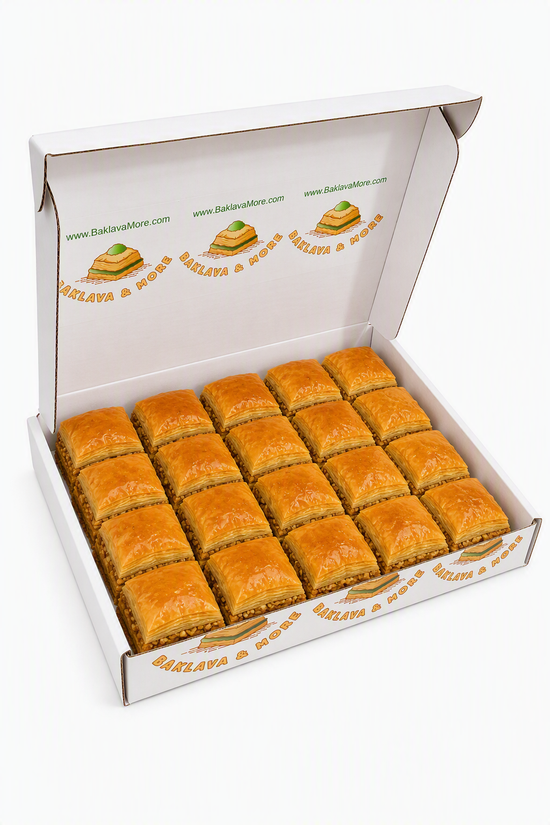 Vegan Baklava - Almond Walnut Filling, Olive & Coconut Oil ~20 Pieces