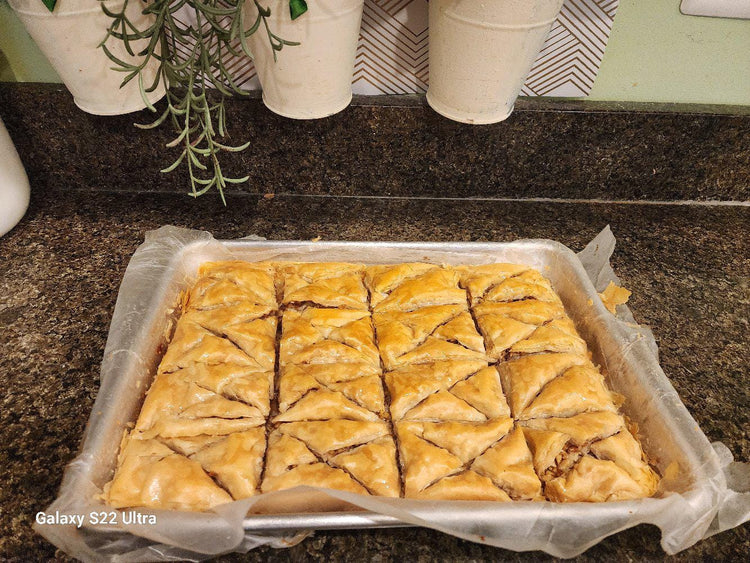 Baklava on  a tray