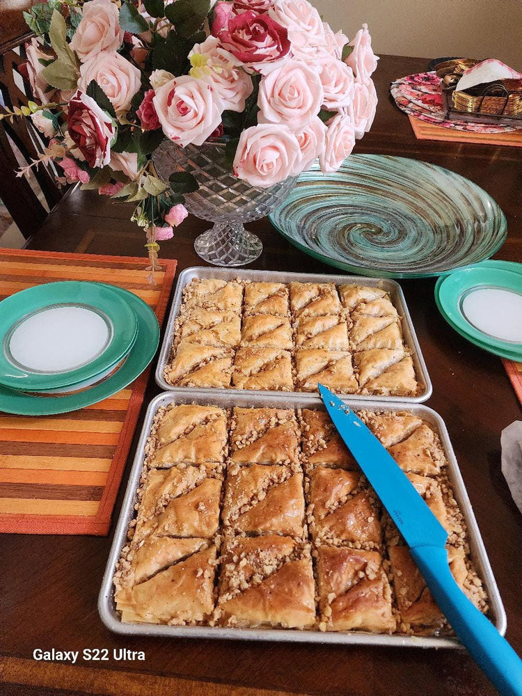 Baklava on  a tray