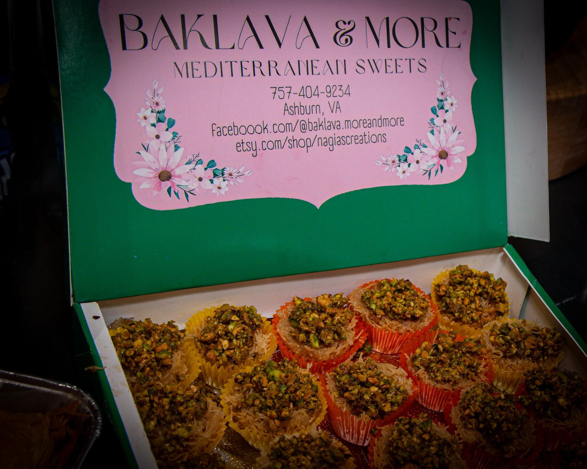 Kunafa Tray or Bites kadaif , Nuts or Cheese