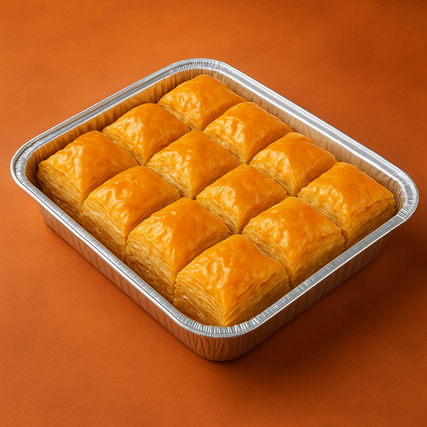 Vegan Baklava - Almond Walnut Filling, Olive & Coconut Oil