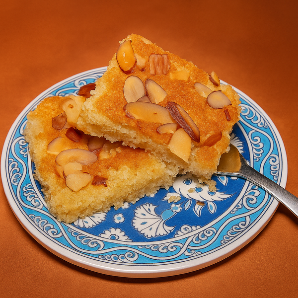 Traditional Mediterranean Basbousa - Egyptian Delight