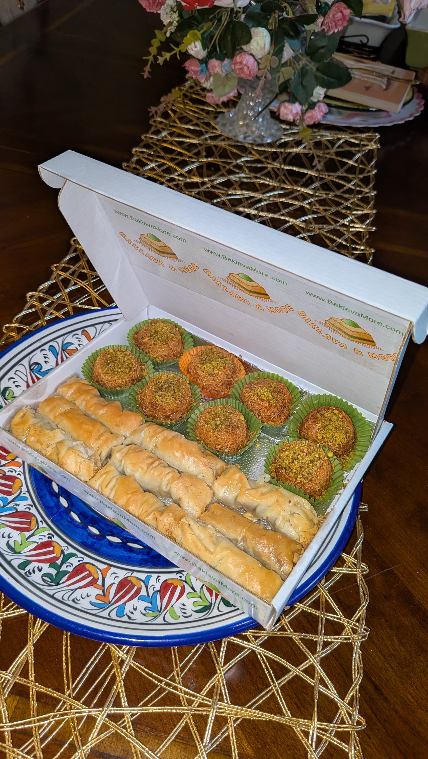 Kunafa Tray or Bites kadaif , Nuts or Cheese